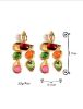 Picture of Rhinestone Decor Drop Earrings 