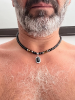 Picture of Blk Pendant Beaded Necklace 